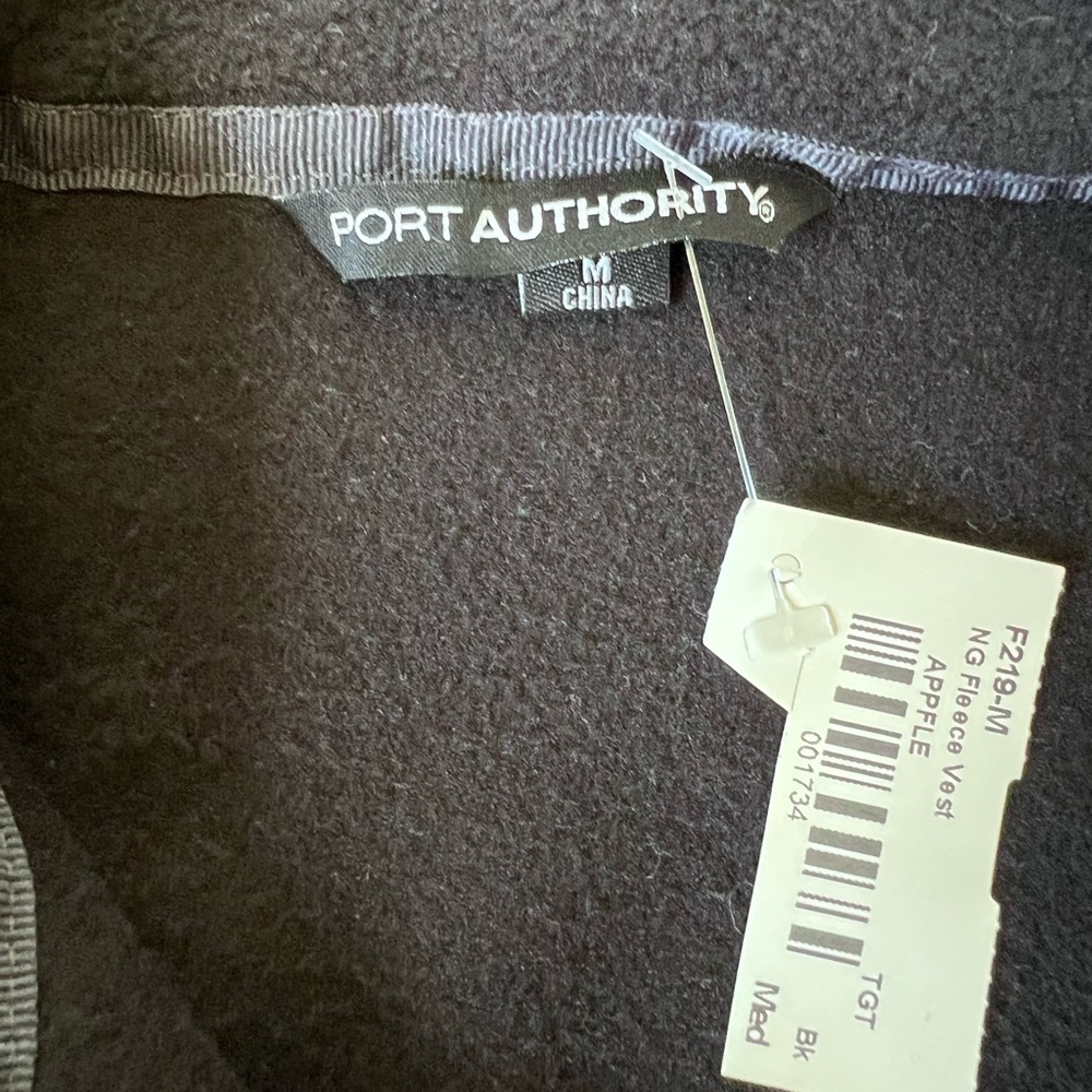 Port Authority NEW National Geographic Black Fleece Vest Size Medium - Picture 2 of 11